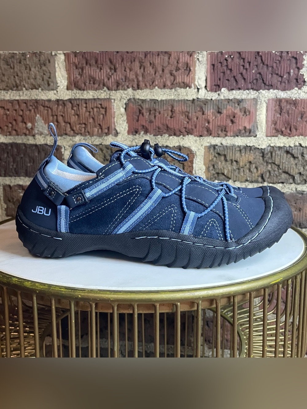 JBU Navy and Light Blue Women's Athletic Casual Sneaker Size 6M